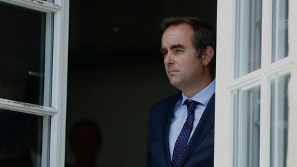 Sébastien Lecornu, alors ministre des Armées, en septembre 2025. (THOMAS SAMSON / AFP)