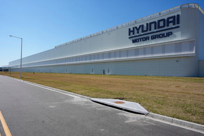 L’usine Hyundai Motor Group Metaplant America à Ellabell (Etat de Géorgie), le 26 mars 2025.