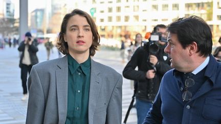 L'actrice Adèle Haenel, à Paris, le 3 février 2025. (HENRIQUE CAMPOS / HANS LUCAS / AFP)