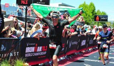 Sapeur-pompier à Saint-Étienne et habitant de Firminy, Loïc participe aux championnats du monde d'Ironman