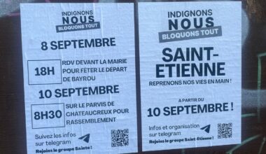 Mobilisation du 10 septembre : les actions prévues dans la Loire et en Haute-Loire