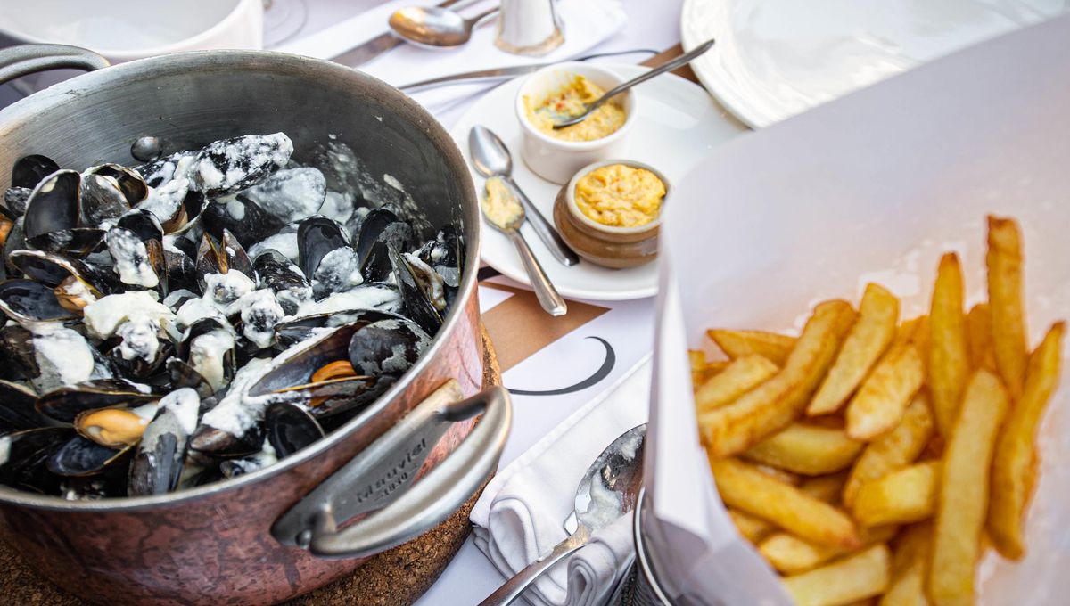 Les moules frites à la grande braderie de Lille