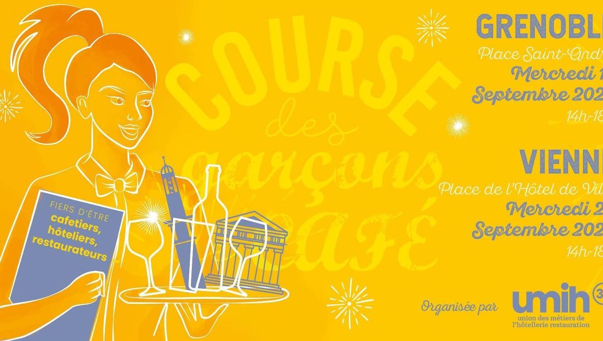 La Course des Garçons de Café le 17 septembre à Grenoble et le 24 septembre 2025 à Vienne