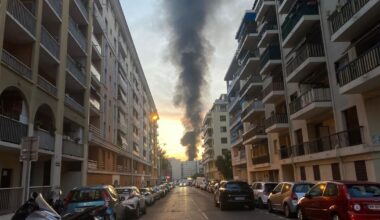 On connait l'origine des fumées aperçues ce dimanche soir à Nice