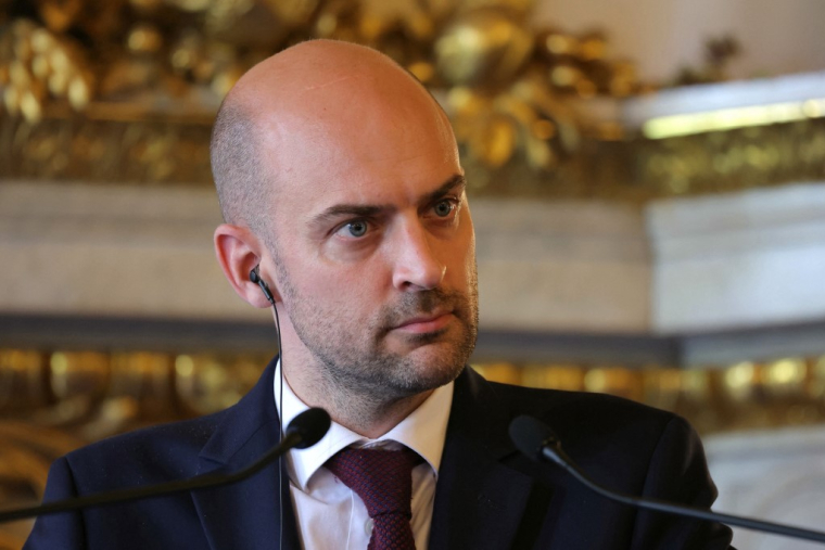 Jean-Noël Barrot, le 18 juillet 2025, à Paris ( AFP / THOMAS SAMSON )