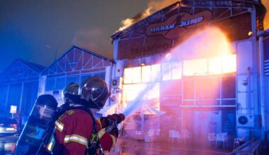 la salle de loisirs Urban Jump ravagée par un incendie