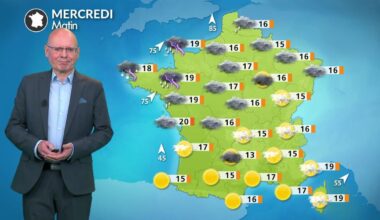 La météo de votre mercredi 3 septembre : coup de vent et orages au nord-ouest
