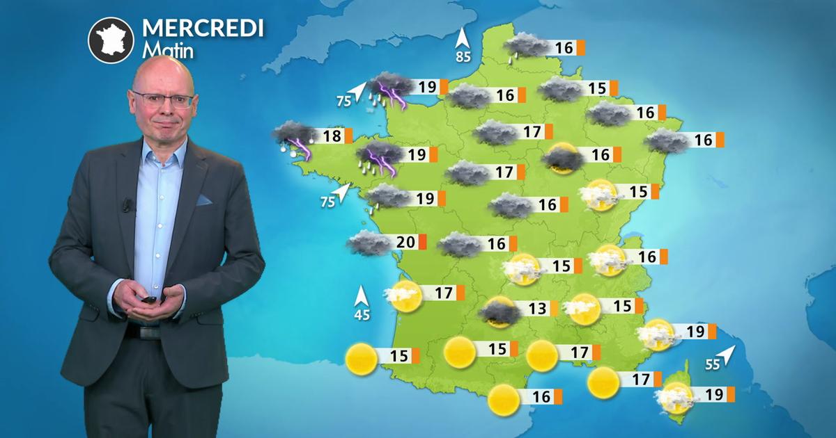 La météo de votre mercredi 3 septembre : coup de vent et orages au nord-ouest