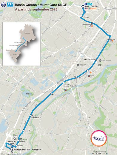 Plus de 19 000 emplois sont accessibles sur le tracé de la ligne 117 Express, selon Tisséo