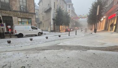 Gap devenue blanche comme neige après un orage supercellulaire, des images impressionnantes