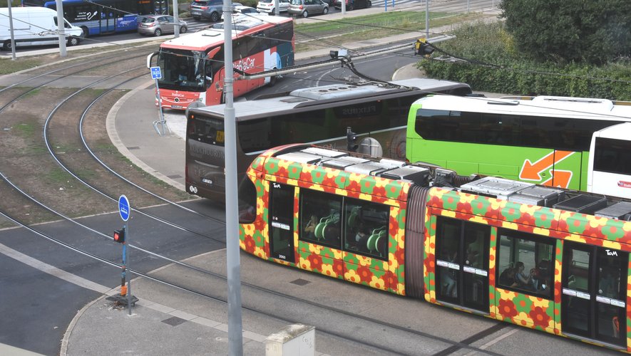Après les congés, vers la fin de la cohue des bus sur les rails du quartier des Grisettes à Montpellier ?