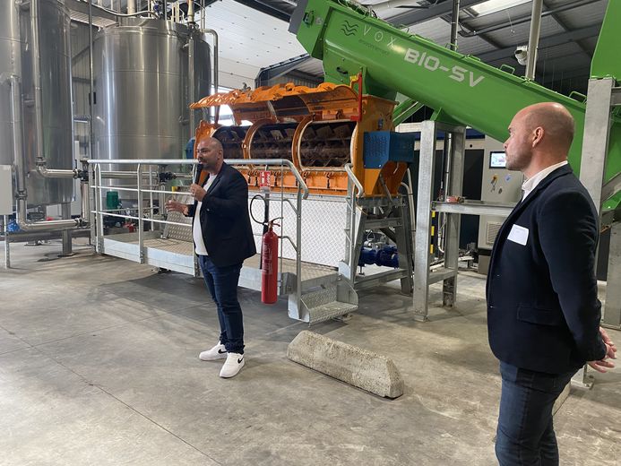 Une visite guidée du site était organisée lors de l’inauguration.