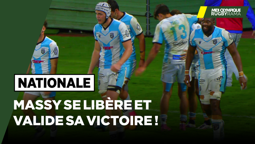 Nationale – En vidéo, revivez le dernier essai inscrit par Massy face à Rennes en ouverture de la troisième journée