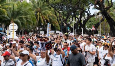À Papeete, en Polynésie française, des milliers de personnes manifestent contre la méthamphétamine, un « fléau »
