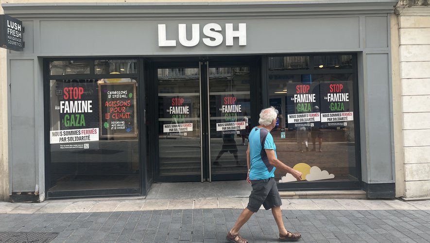 "Fermé par solidarité" : à Montpellier, les cosmétiques Lush baissent le rideau en soutien à Gaza