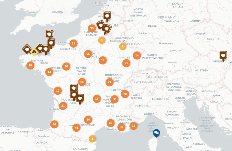 Un bilan provisoire des actions Bloquons tout s’appuie sur une carte collaborative (www.cartedesagbfc.gogocarto.fr).