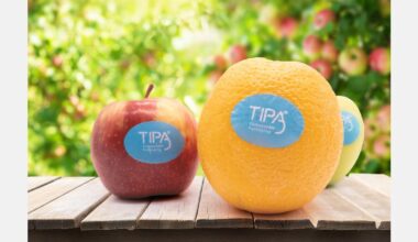 TIPA lance des étiquettes compostables pour les fruits et légumes en Europe