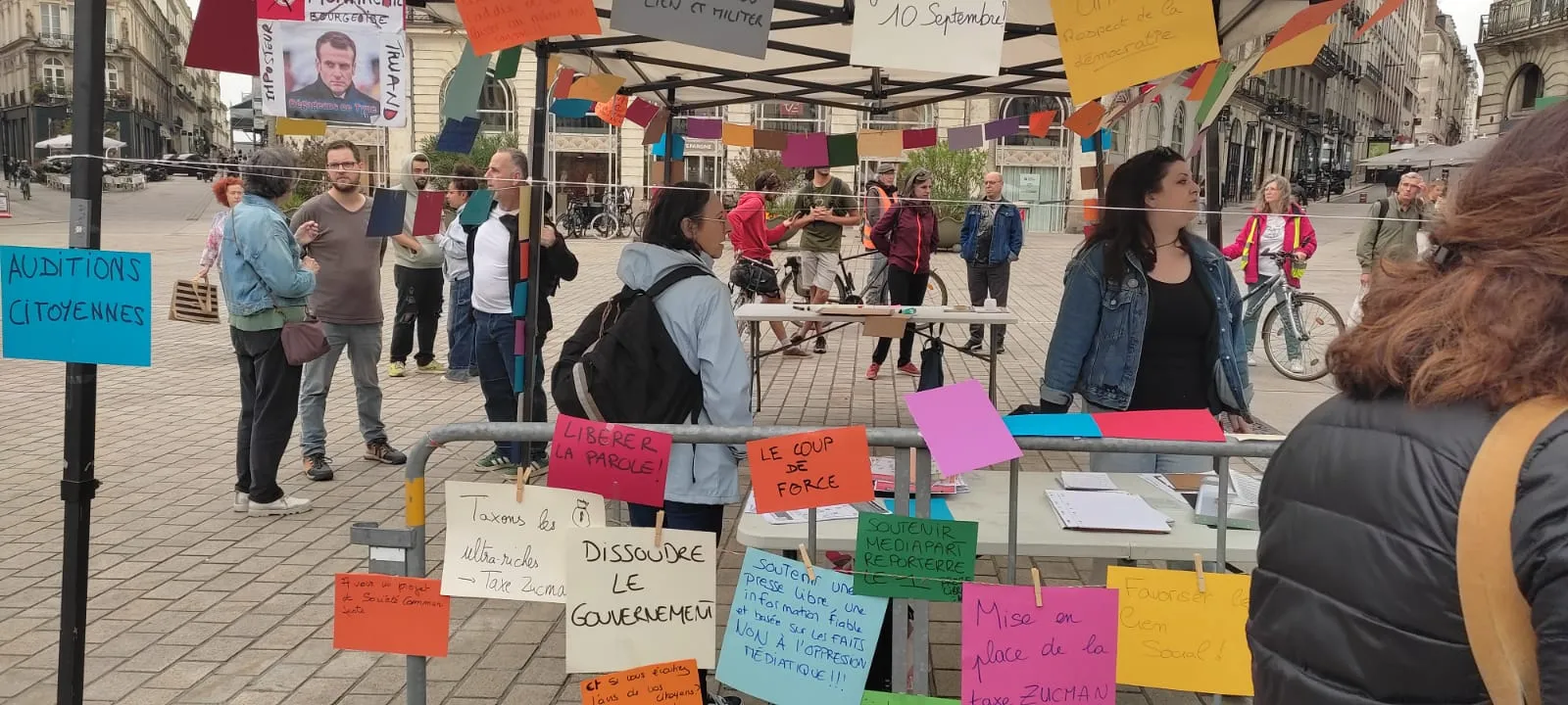 Nantes. Une agora pour "débattre avec ceux qui ne pouvaient pas se mobiliser"