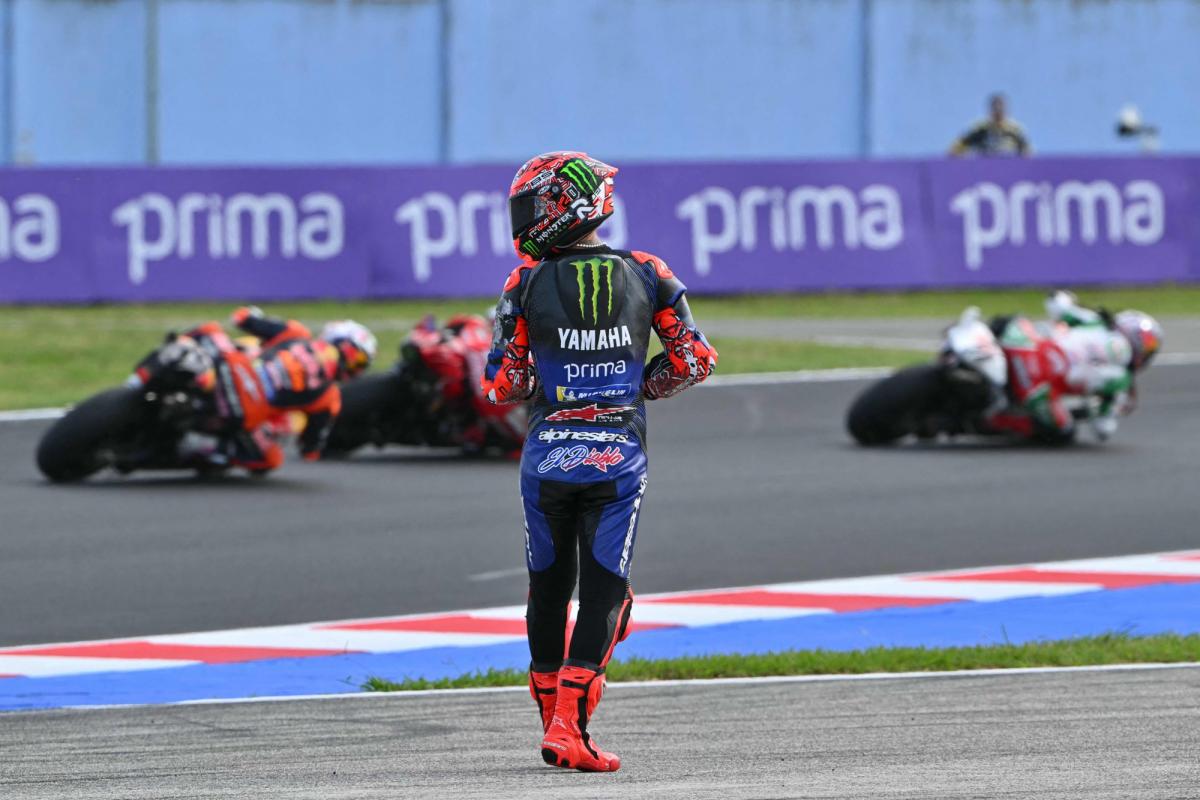 Fabio Quartararo, tombé lors du sprint, reste confiant pour le Grand Prix après sa place en première ligne