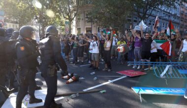 la dernière étape définitivement arrêtée à cause des manifestations propalestiniennes, pas de vainqueur d'étape à Madrid