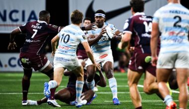 Top 14 - Les notes de Racing 92 - Bordeaux-Bègles : Habosi et Spring intouchables, Penaud aux abonnés absents