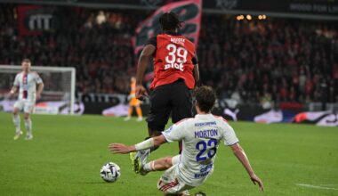 L’OL s’effondre en fin de match et s’incline à Rennes