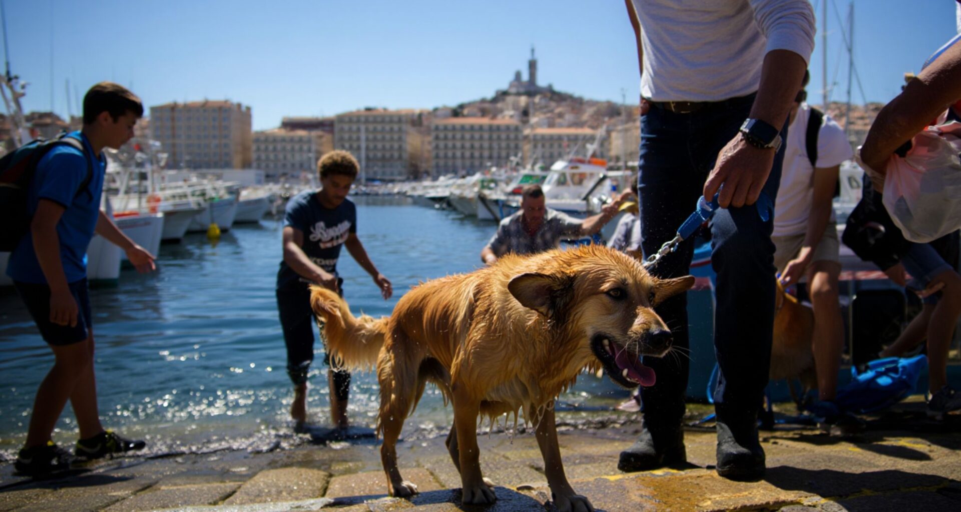 À Marseille un chien sauve son maître tombé dans le Vieux-Port «il a plongé sans réfléchir c’est un héros à quatre pattes»