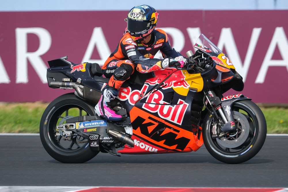 Enea Bastianini a eu du mal, lui aussi, pendant ce week-end à Misano.