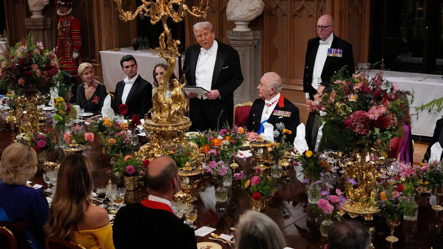Le menu servi à Donald Trump au château de Windsor avait des saveurs très françaises