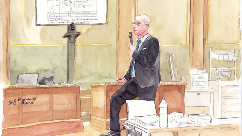 Alain Miras commente ses expertises, réalisées conjointement avec l'expert Matthieu Biais, face à la cour d'assises de Besançon le 19 septembre 2025.