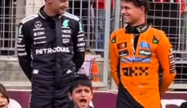 George Russell et Lando Norris: un petit chanteur les a fait rire