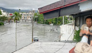 Les images glaçantes de la rupture d’une digue à Taïwan au passage du super typhon Ragasa