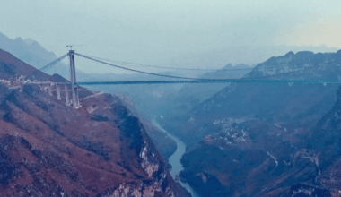 le plus haut pont du monde dans la province du Guizhou