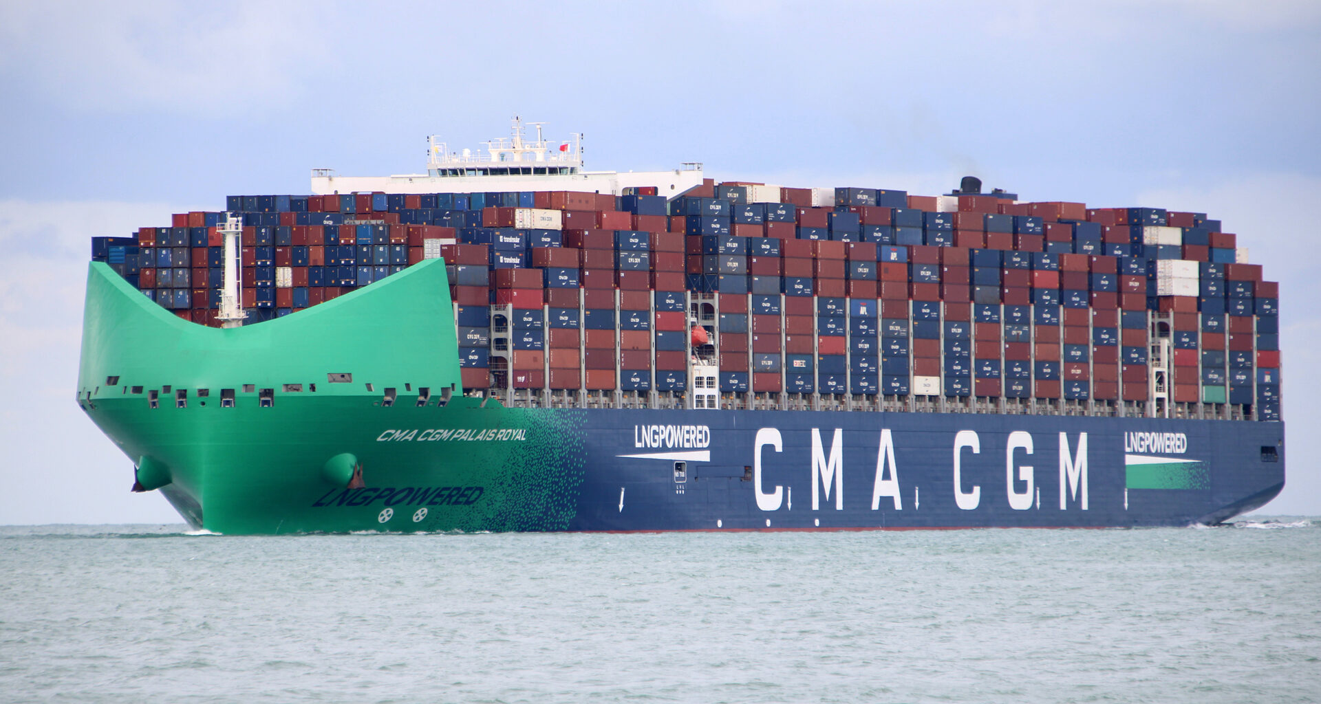 Au tour du CMA CGM Port Royal de revenir en Europe équipé d'un déflecteur de vent