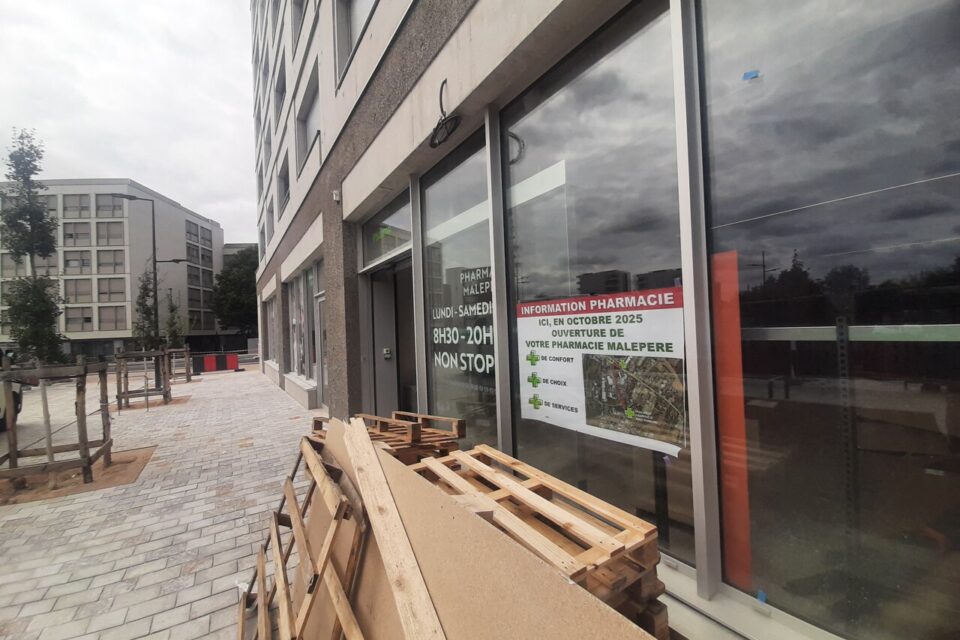 Le premier commerce à s'installer dans le futur coeur de quartier de Malepère sera une pharmacie, en octobre 2025.