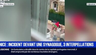 Nice: trois militants pro-palestiniens en garde à vue pour avoir tenté de s'introduire de force dans une synagogue à Nice : Actualités