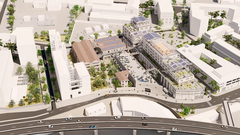 La Plateforme numérique à Marseille - Perspective aéreinne