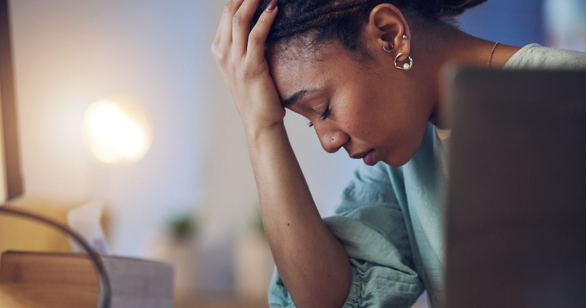 femme dépression triste