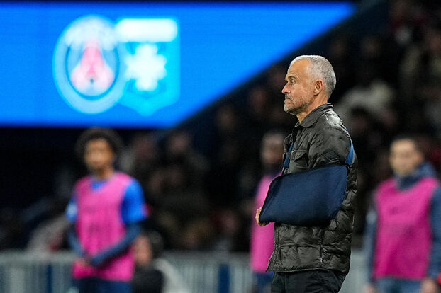 Luis Enrique, ici contre Auxerre le samedi 27 septembre, devrait pouvoir compter sur Vitinha.