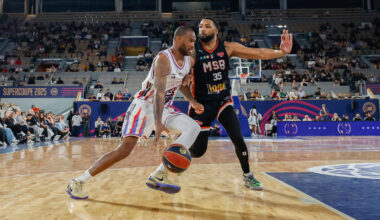 « Je n’aurais jamais imaginé jouer ici » : la SuperCoupe de basket à Roland-Garros séduit les joueurs et les fans