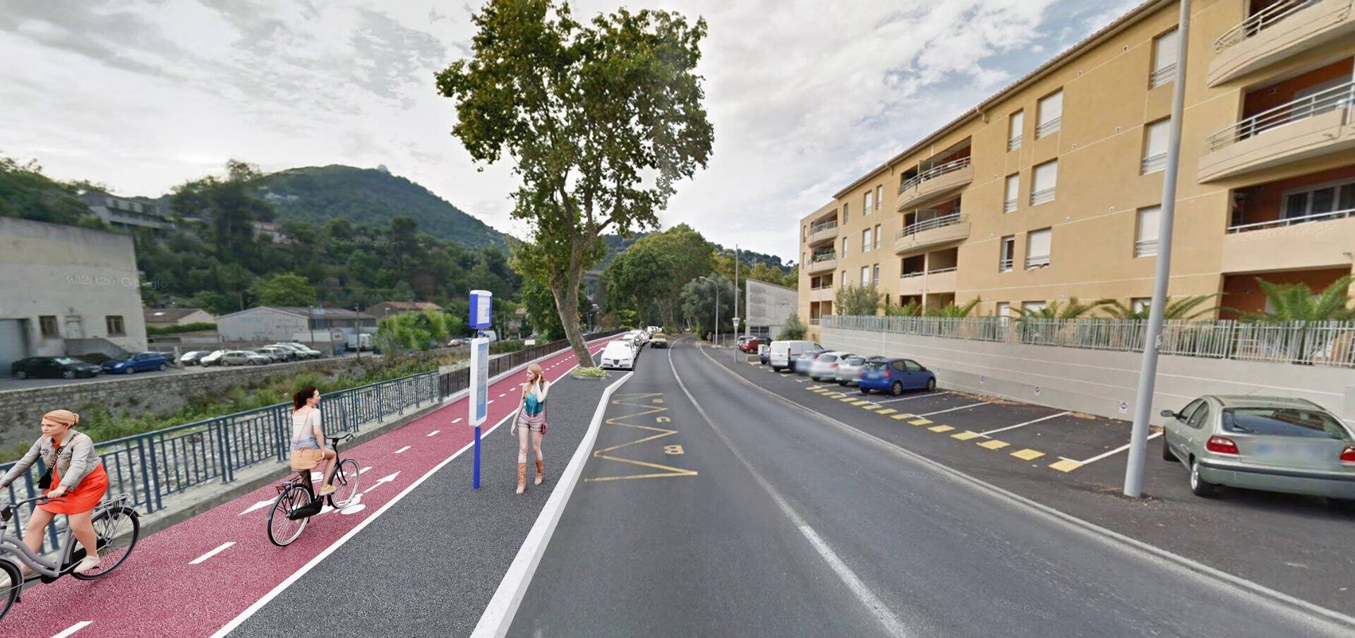 Depuis Saint-André-de-la-Roche, une piste cyclable va bientôt permettre de rejoindre Nice
