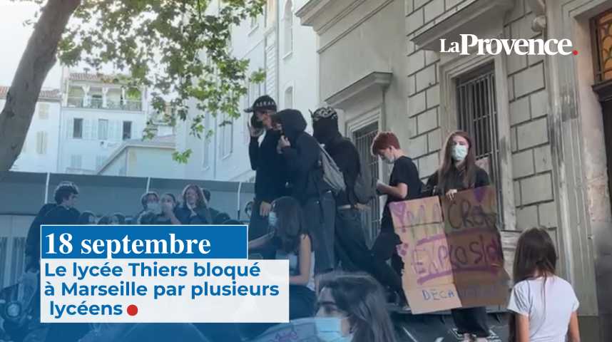 200 manifestants "contre l'austérité" bloquent le lycée Thiers à Marseille