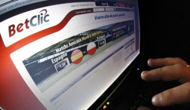 Une page du site de paris en ligne BetClic, leader des paris en ligne