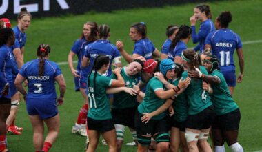 le XV de France féminin mené d’emblée par l’Irlande en quart de finale