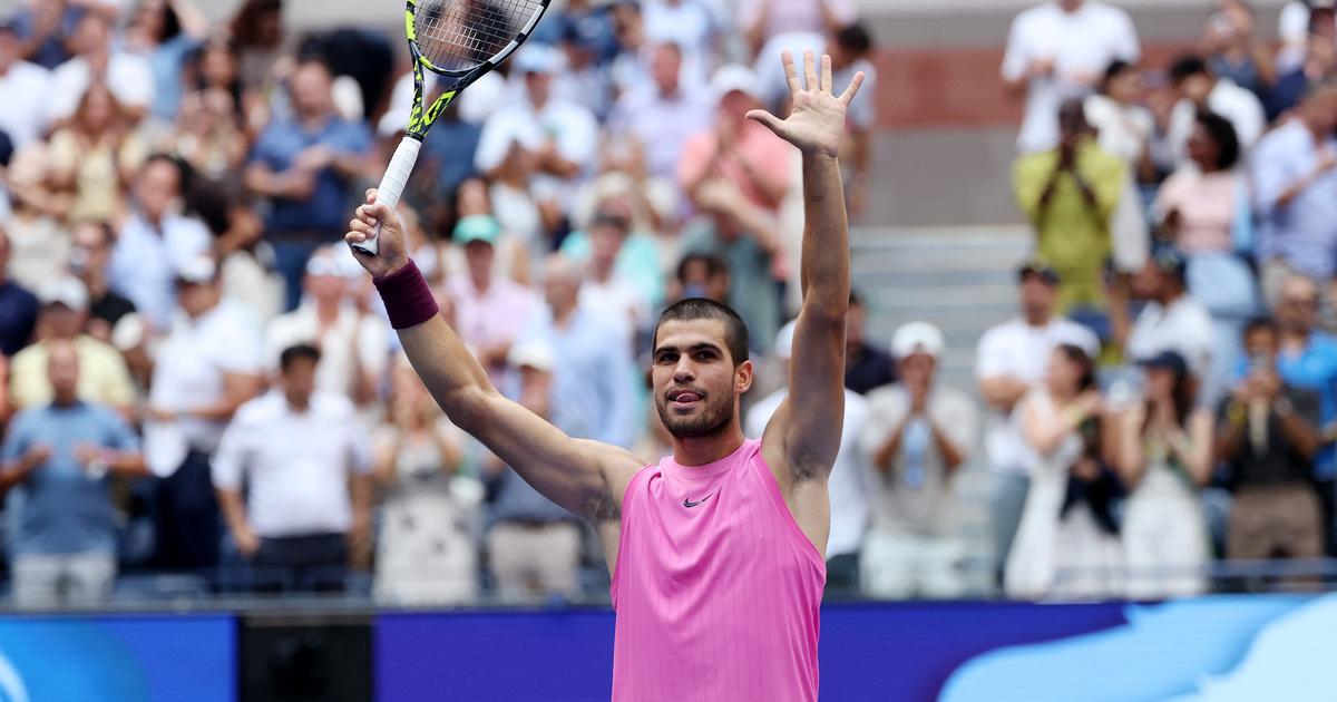 le choc pour Alcaraz, tombeur de Djokovic en demi-finales
