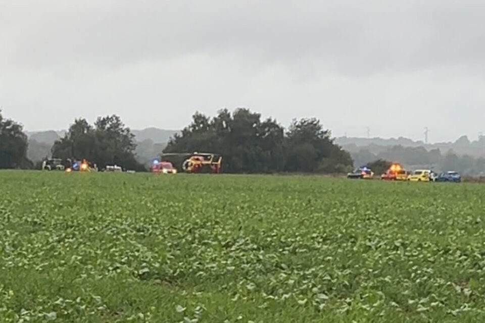 De nombreux services de secours ainsi que les gendarmes étaient sur place.