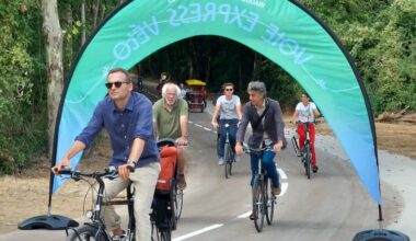 Val d'Europe : une voie vélo express parallèle au RER A pour faciliter les déplacements quotidiens