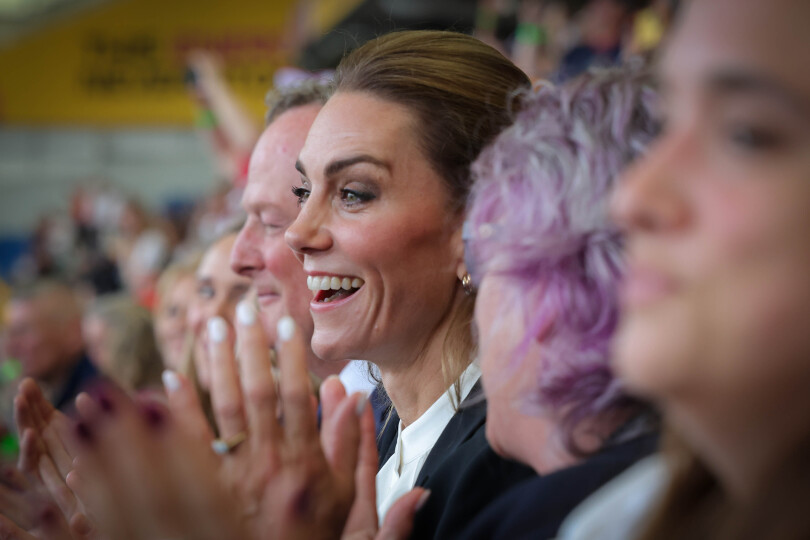 Kate lors du match Angleterre-Australie, à Brighton, le 6 septembre 2025, à l'occasion de la Coupe du monde féminine de rugby.