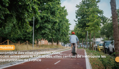 Rouen dans le top 10 des grandes villes métropolitaines les plus cyclables de France