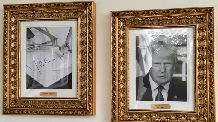 La Maison Blanche a dévoilé ce mercredi 24 septembre une galerie de portraits d’anciens présidents dans laquelle celui de Joe Biden est remplacé par une photographie d’un « autopen ».